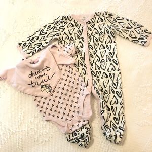 Brushstroke Hearts Set